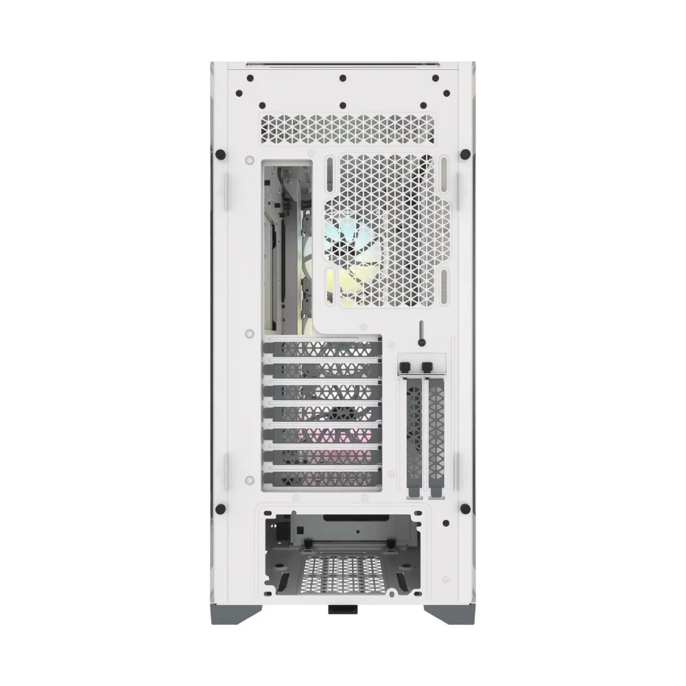 iCUE 5000X RGB Tempered Glass Mid-Tower ATX PC Smart Case - White CC -9011213-WW