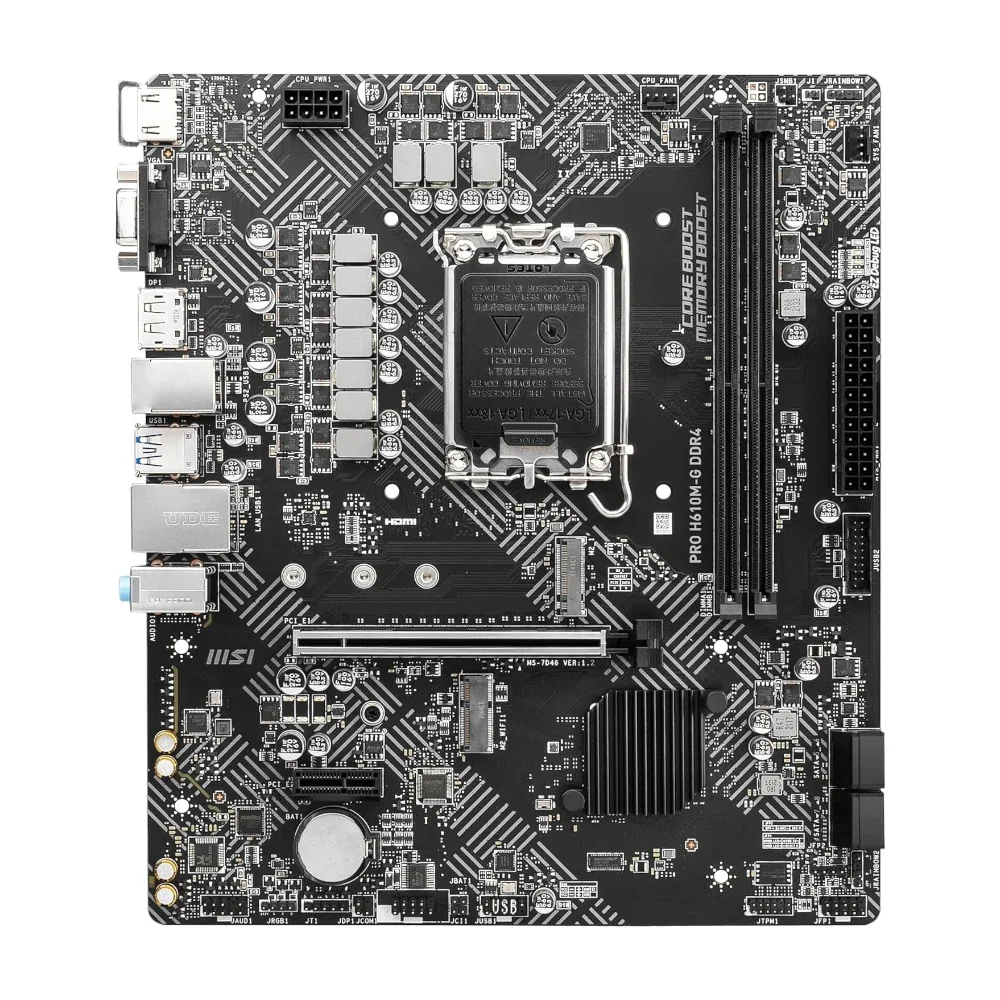 MSI PRO H610M-G DDR4 LGA 1700 Motherboard