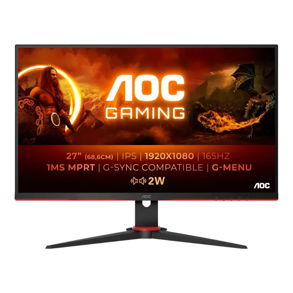 Gaming Monitor: AOC 27G2SPAE/BK - FHD, 165Hz, 1ms MPRT, FreeSync