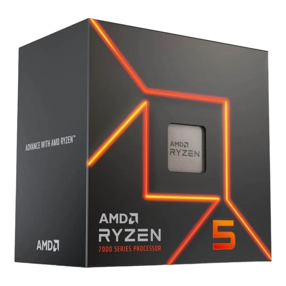 AMD Ryzen 5 7600 6-Core 5.1 GHz Socket AM5 Desktop Processor (100-100001015BOX)