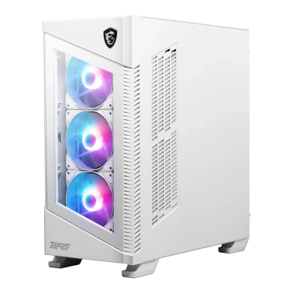 MSI MPG VELOX 100R Mid Tower ATX White Gaming Desktop Case