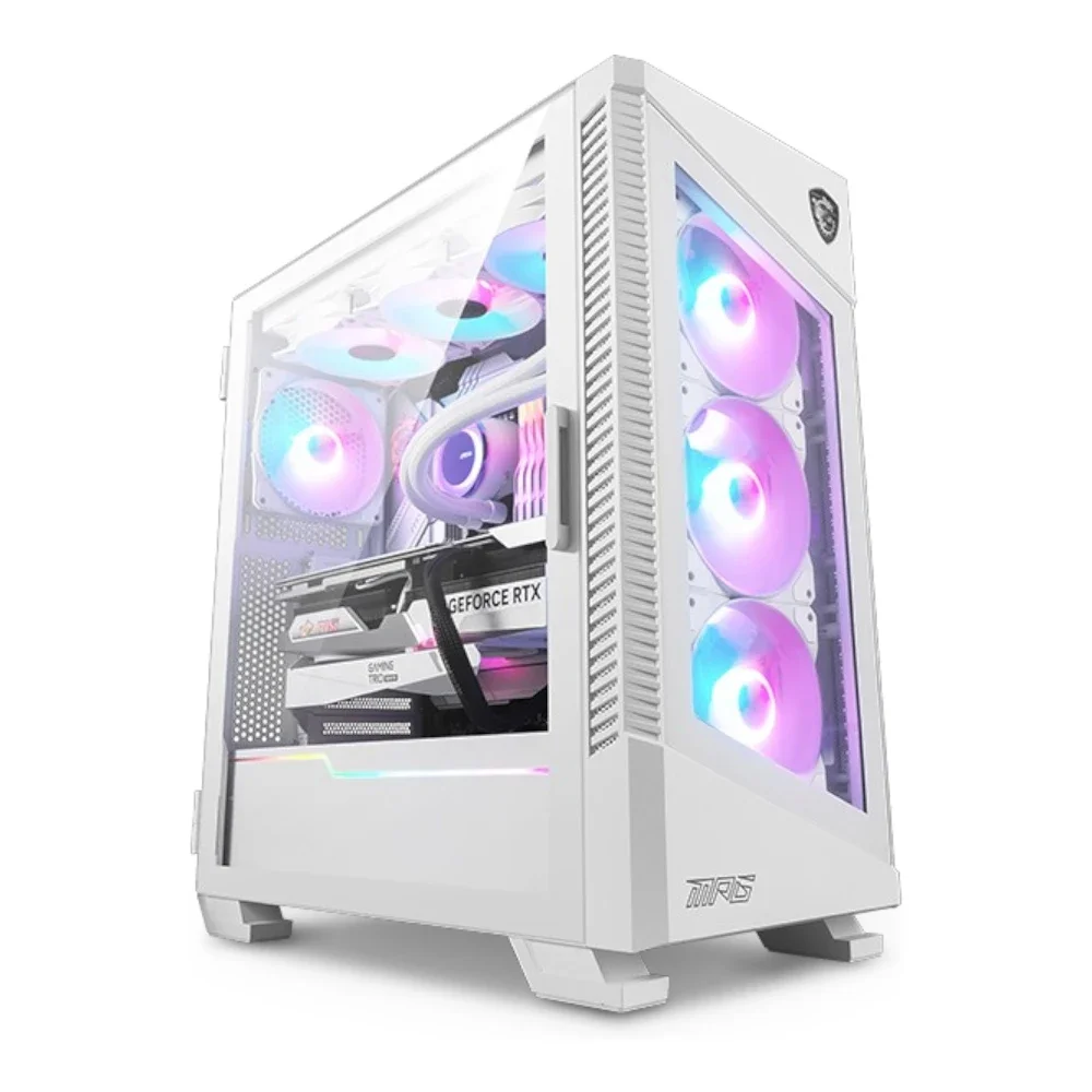 MSI MPG VELOX 100R Mid Tower ATX White Gaming Desktop Case