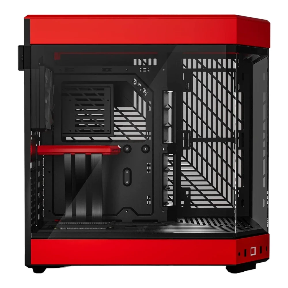 HYTE CS-HYTE-Y60-BR Dual Chamber Mid-Tower ATX Case - Red