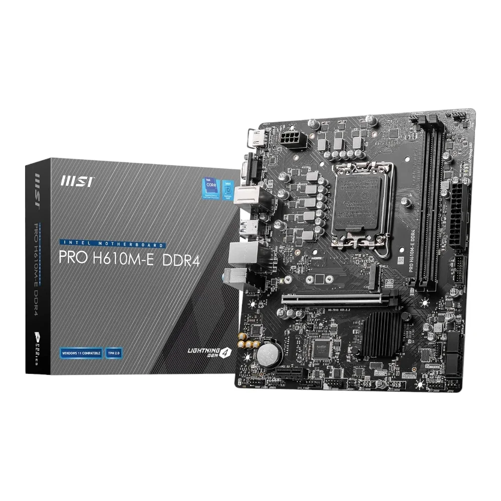MSI PRO H610M-E DDR4 Motherboard Intel LGA1700