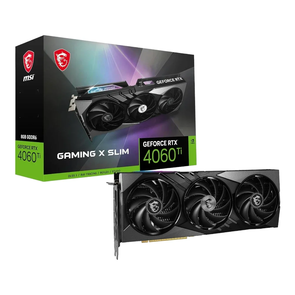 MSI Graphics Card RTX 4060 TI VENTUS 2X BLACK OC 8GB