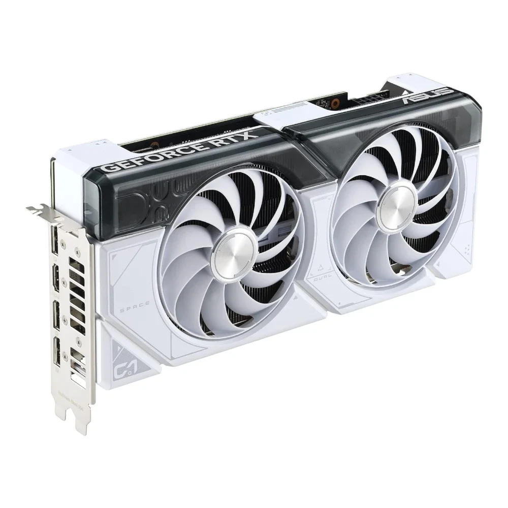 ASUS  90YV0K84-M0NA00DUAL-RTX4070S-O12G-WHITE  GDDR6X Graphics Card