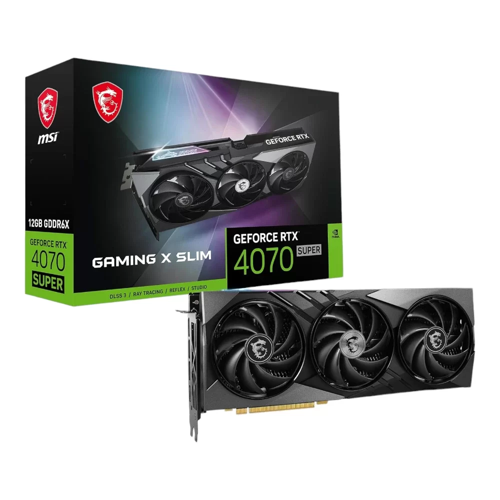 MSI Gaming RTX 4070 Super 12G Gaming X Slim Graphics Card