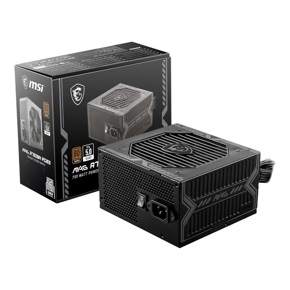 MSI MAG A750BN PCIE5 750W 80 PLUS BRONZE Certified Power Supply
