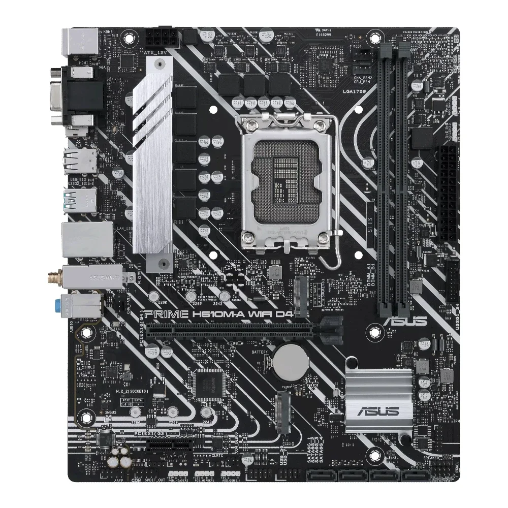 ASUS 1700 Prime H610M-A WIFI D4 MATX Motherboard 90MB1G00-M0EAY0