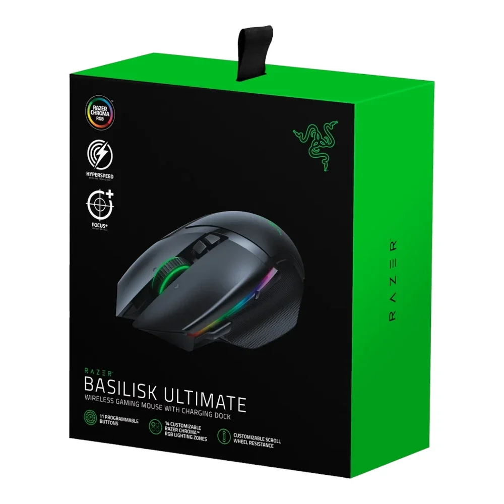 Razer Basilisk Ultimate Chroma RGB 20,000 DPI Optical Wireless Gaming Mouse RZ01-03170100-R3G1