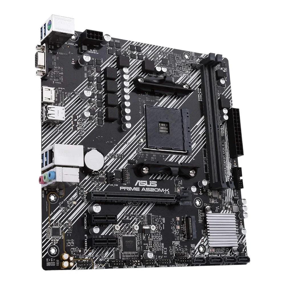 ASUS 90MB1500-M0EAY0 PRIME A520M-K AMD A520 Ryzen AM4 micro ATX Motherboard