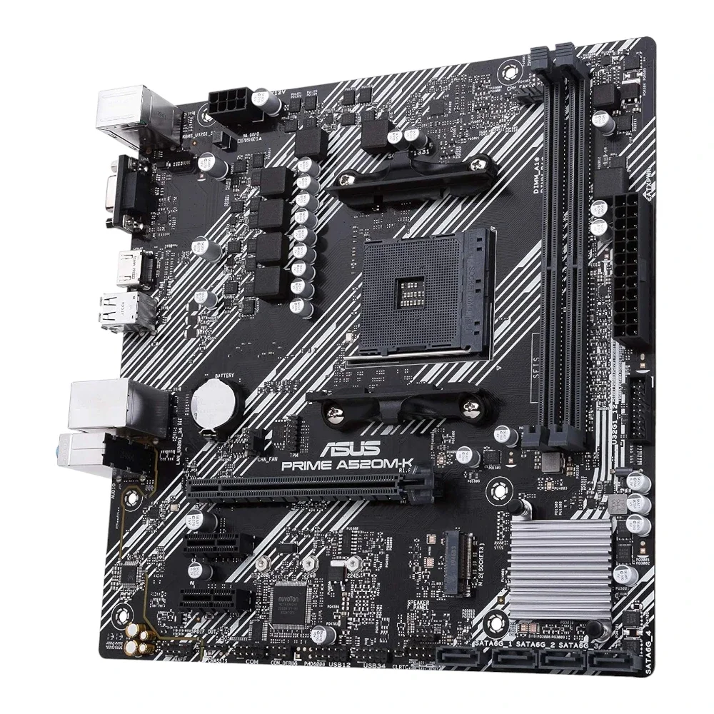 ASUS 90MB1500-M0EAY0 PRIME A520M-K AMD A520 Ryzen AM4 micro ATX Motherboard