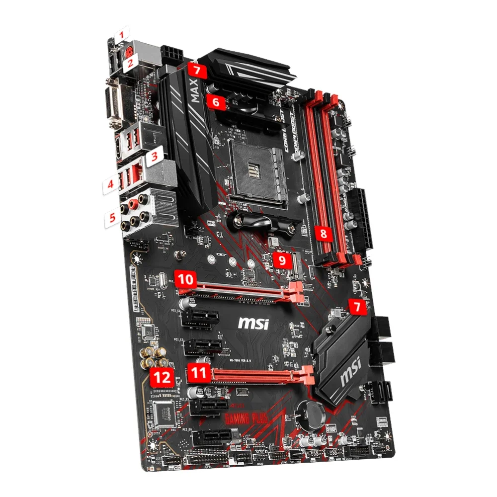 MSI B450 GAMING PLUS MAX Motherboard