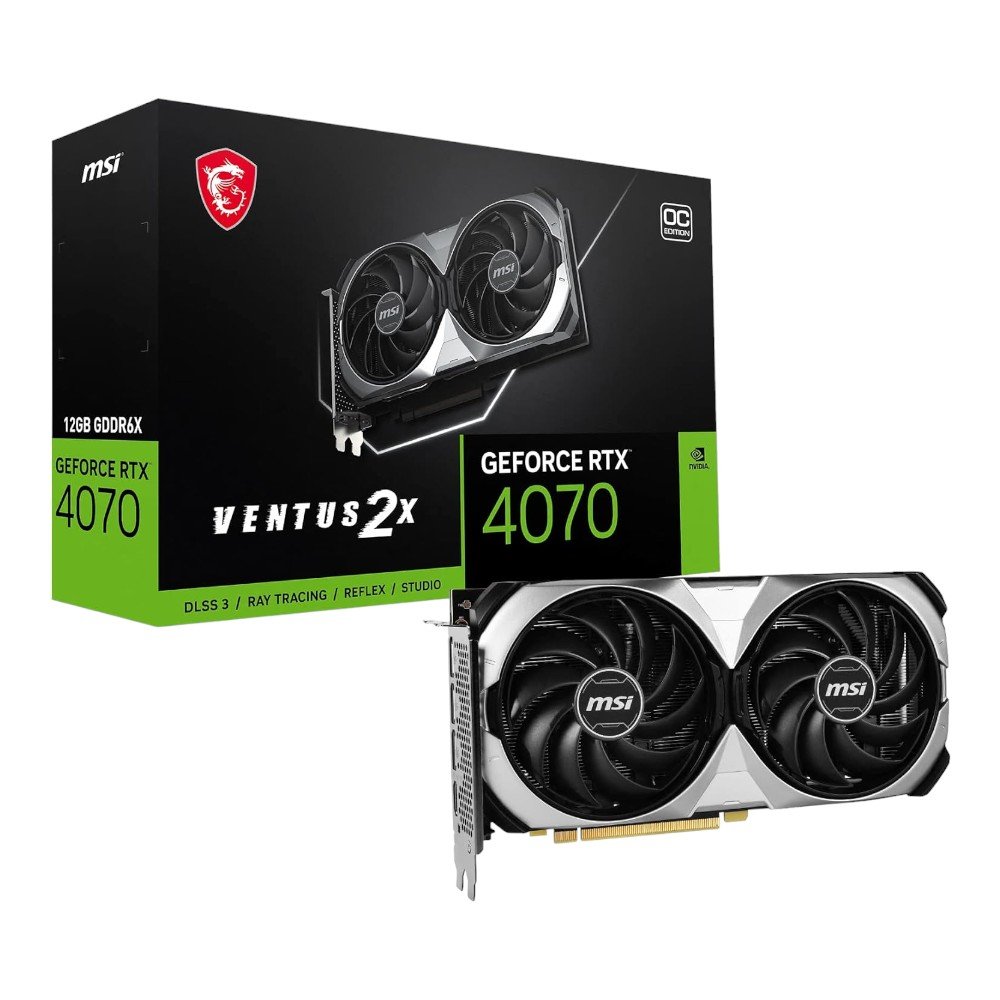 MSI Graphics Card GeForce RTX 4070 VENTUS 2X 12G OC