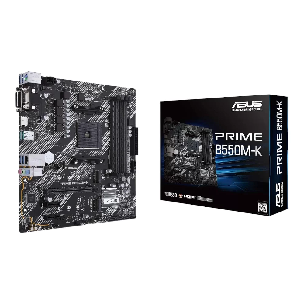 ASUS Prime B550M-K AM4 Micro ATX Motherboard