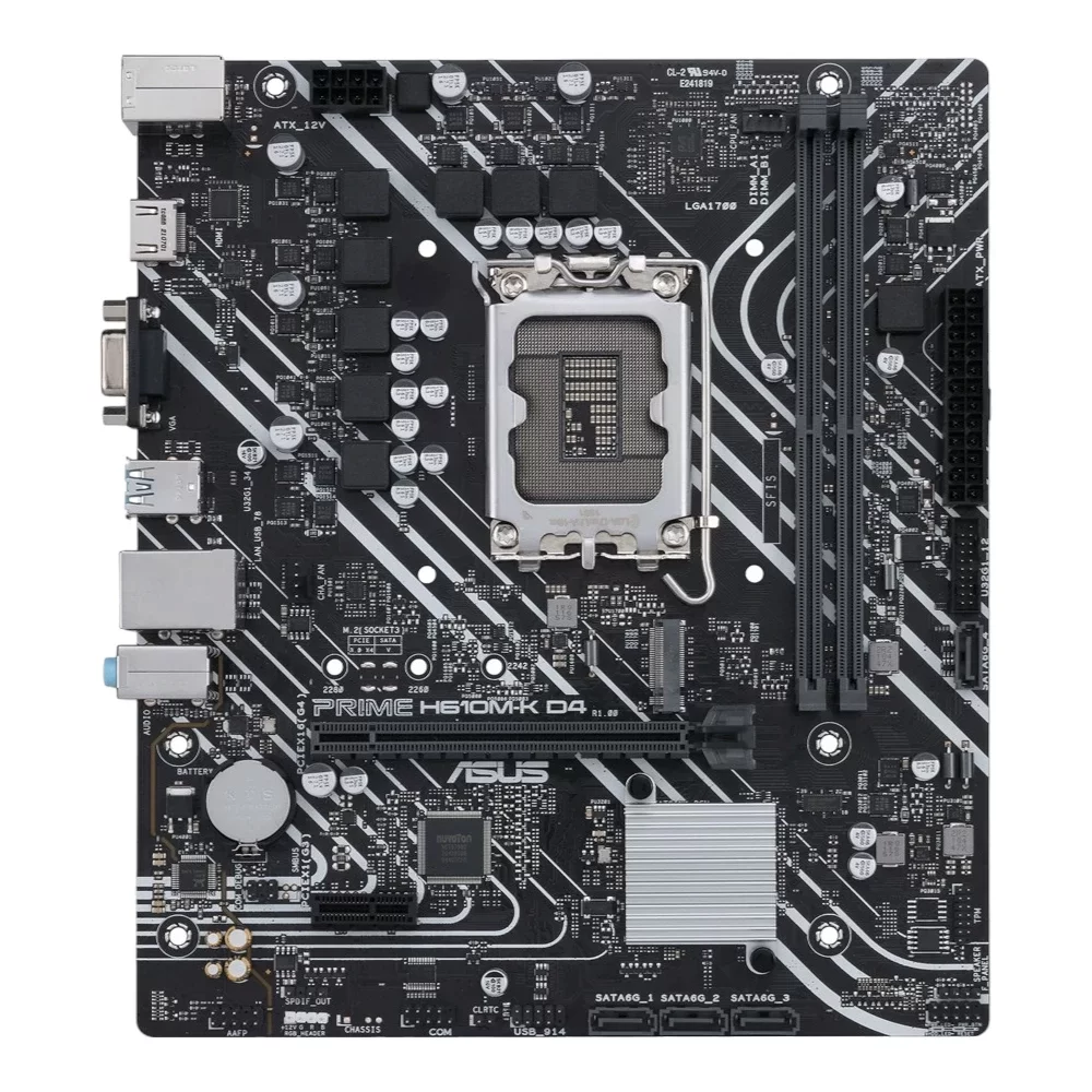 ASUS PRIME H610M-K D4 Intel H610 LGA 1700 mic-ATX Motherboard  90MB1A10-M0EAY0