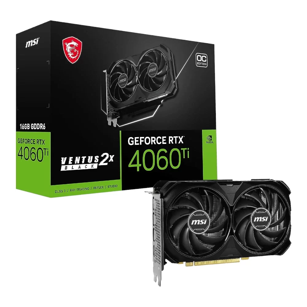 MSI GeForce RTX 4060 Ti VENTUS 2X BLACK 16G OC