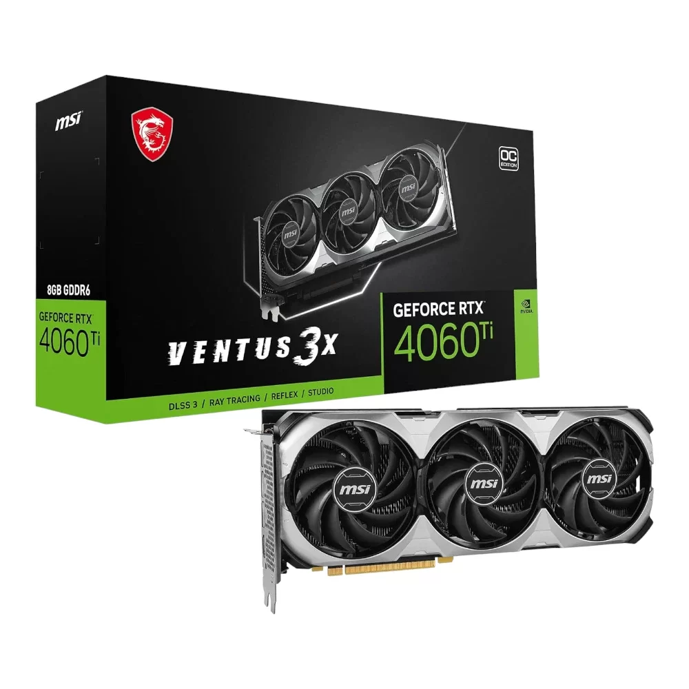 MSI GeForce RTX 4060 Ti Ventus 3X 8G OC Graphics Card