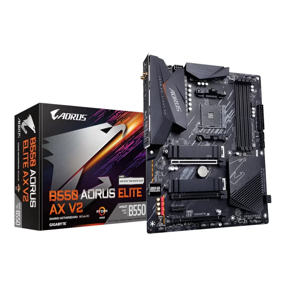 GIGABYTE B550 AORUS ELITE AX V2 AM4 AMD B550 ATX Motherboard