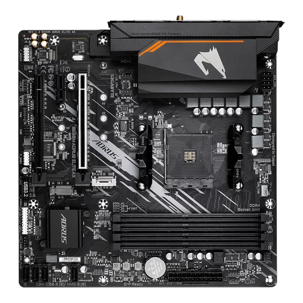 Gigabyte B550M Aorus Elite AX AMD Micro ATX Gaming Motherboard