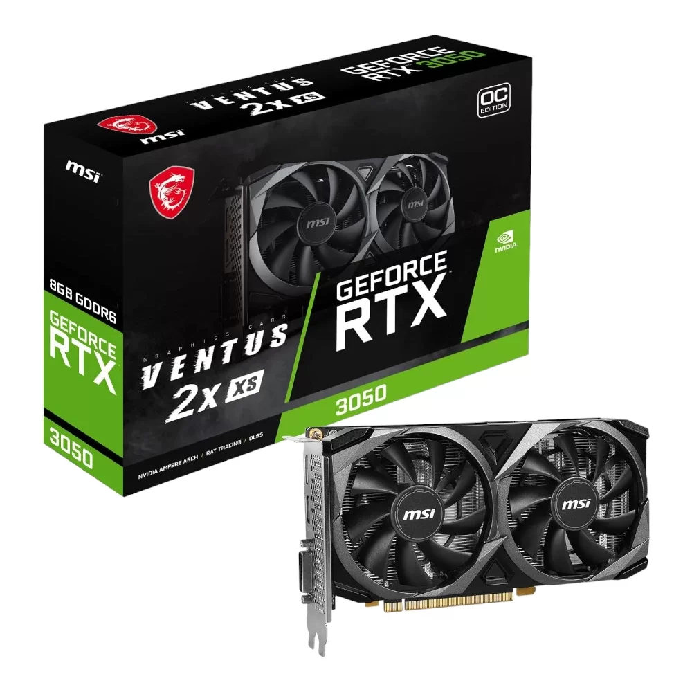 MSI GeForce RTX 3050 VENTUS 2X XS 8G OC Graphics Card