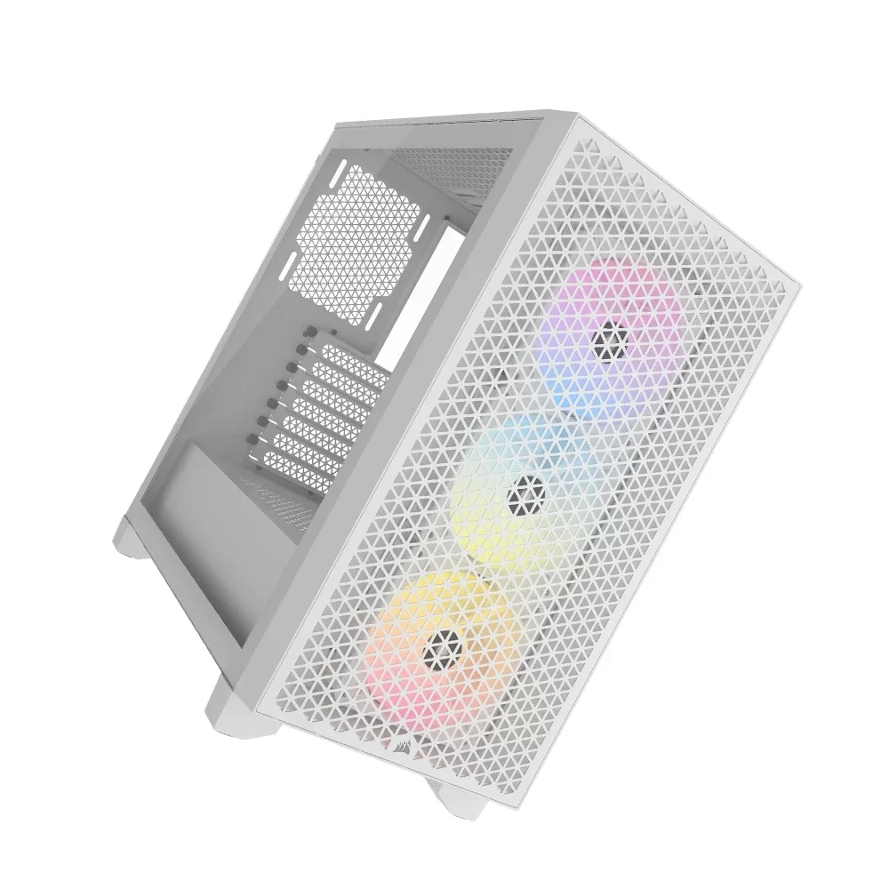 Corsair 3000D RGB Airflow TG Mid-Tower Case - White - CC-9011256-WW