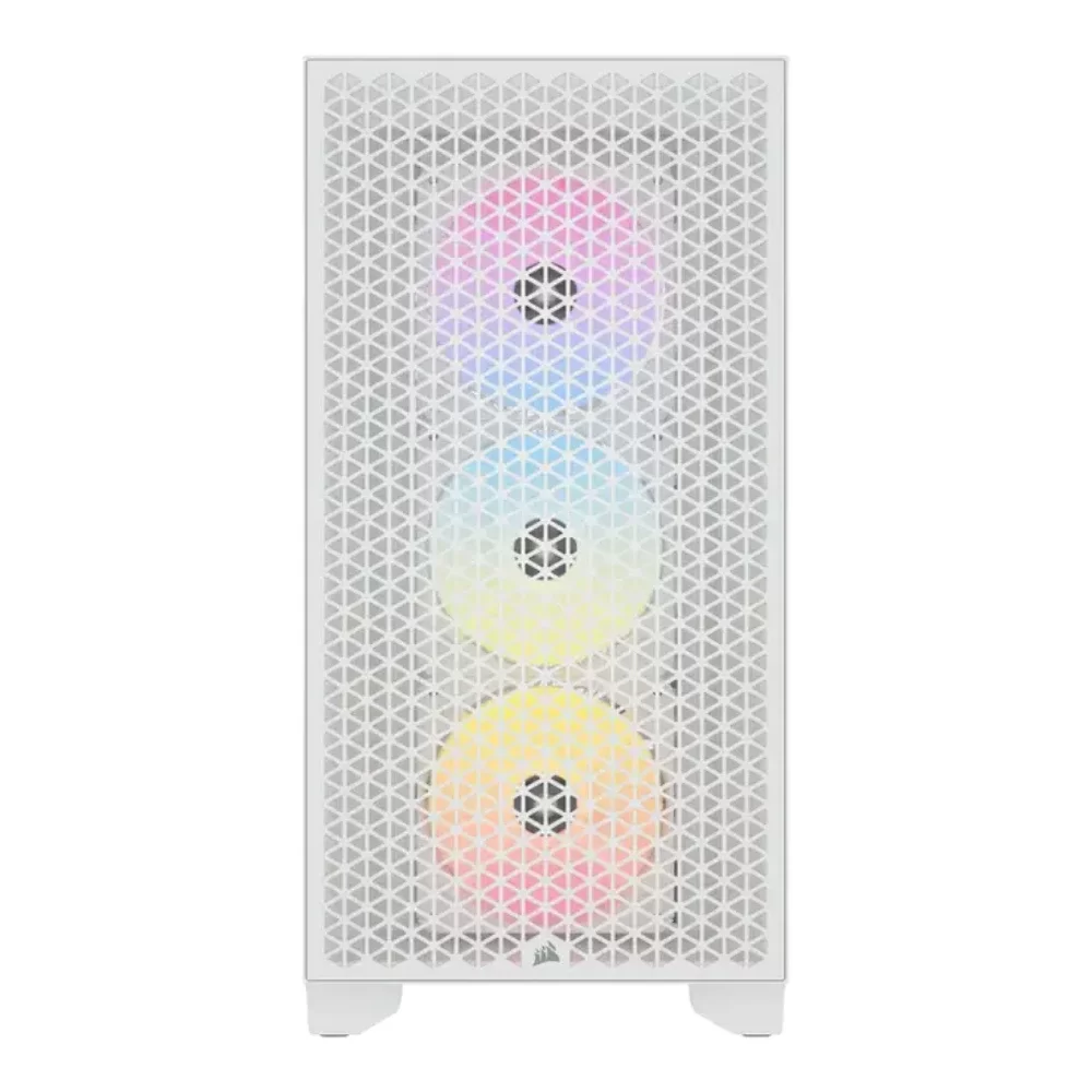 Corsair 3000D RGB Airflow TG Mid-Tower Case - White - CC-9011256-WW