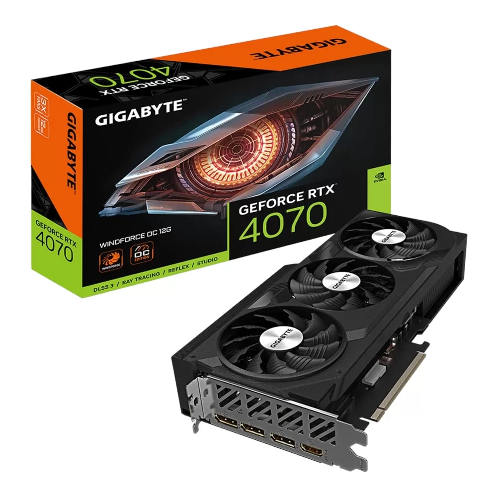 Gigabyte GeForce GV-N4070WF3OC-12G graphics Card