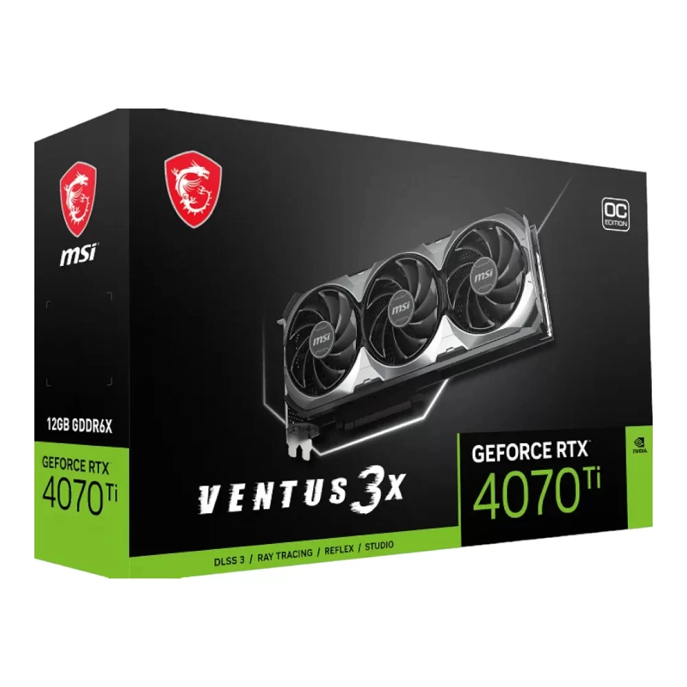 MSI GEFORCE RTX 4070 TI VENTUS 3X E1 12G OC Graphic Card