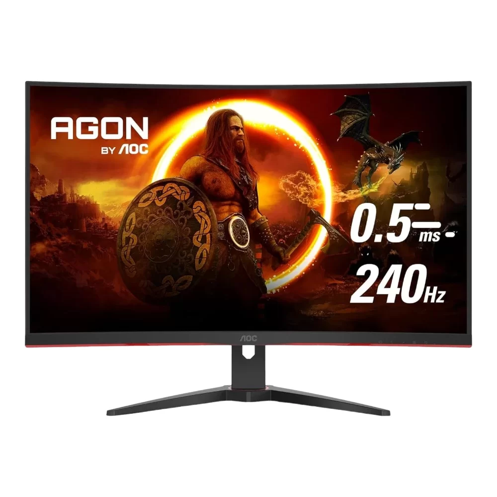 AOC Curved Gaming Monitor C32G2ZE/BK 32-inch Frameless Full HD 1920x1080