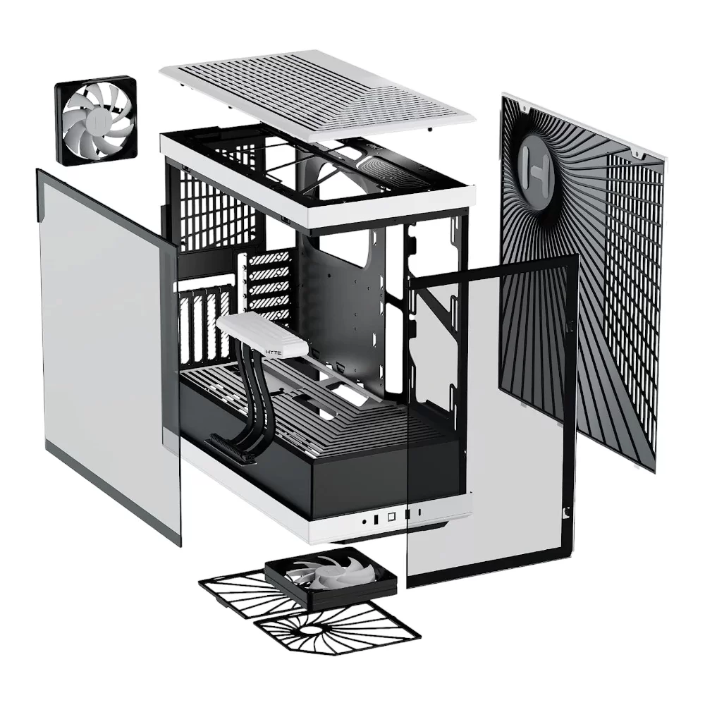 HYTE Mid-Tower Computer Case CS-HYTE-Y40-BW