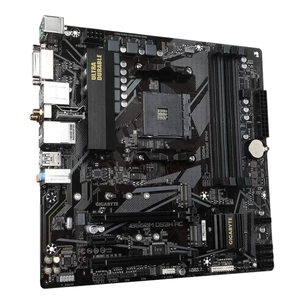 Gigabyte B550M DS3H AC Micro ATX Gaming Motherboard