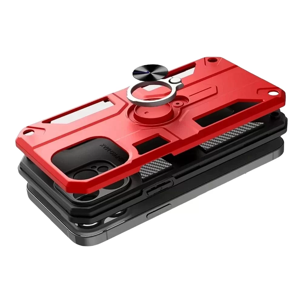 Shockproof TPU + PC Phone Case with Holder for iPhone 13 Pro Max