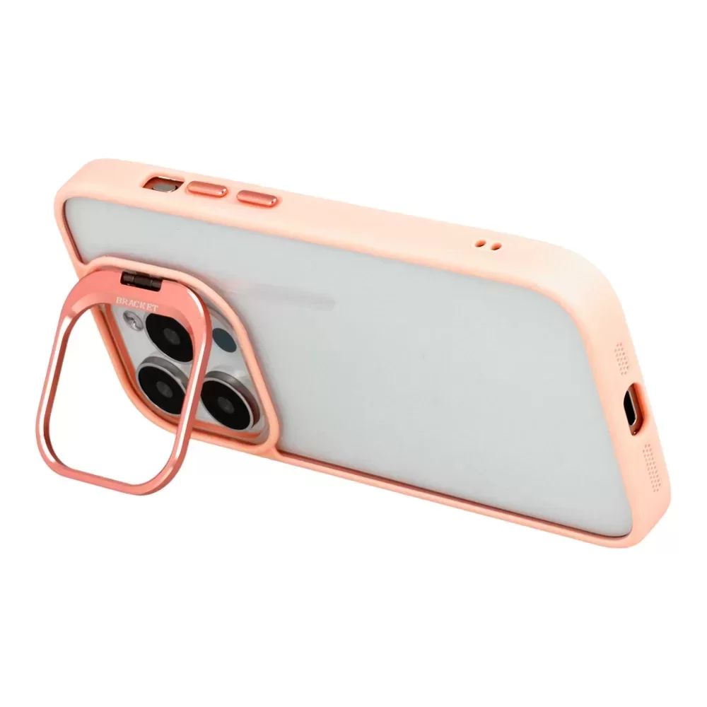 iPhone 15 Plus Bracket Premium Bumper Case with Matching Lens Protector