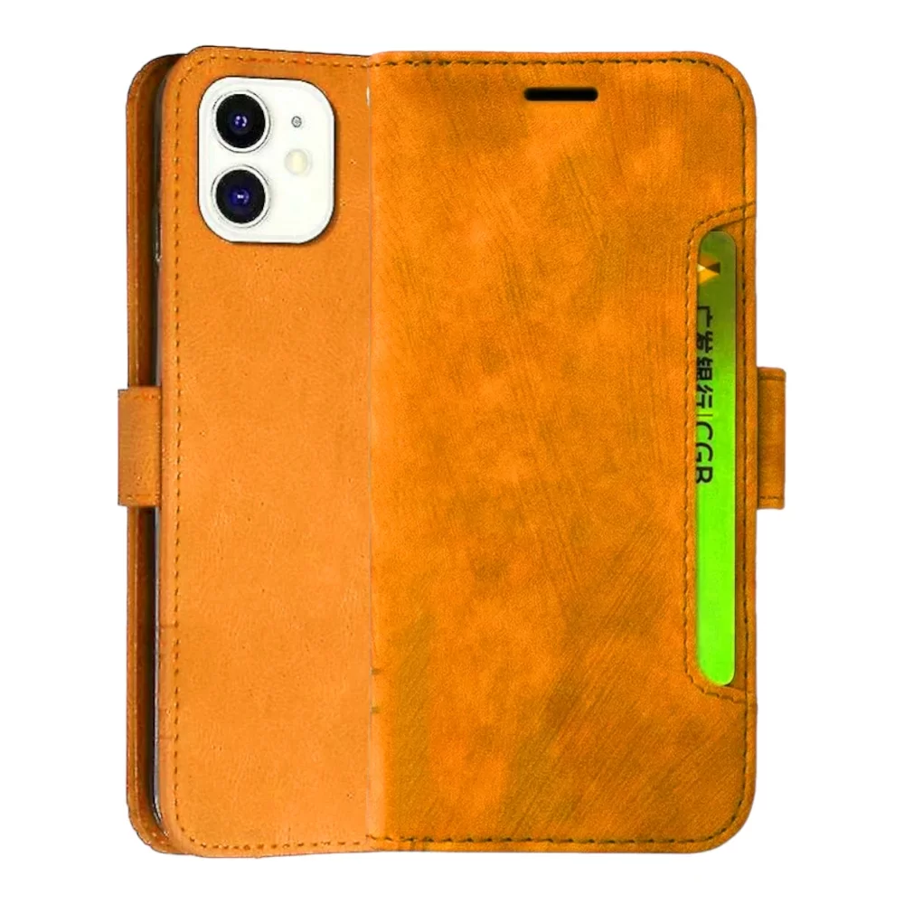 iPhone 12 Cubic Skin Feel Flip Basic Book Cover