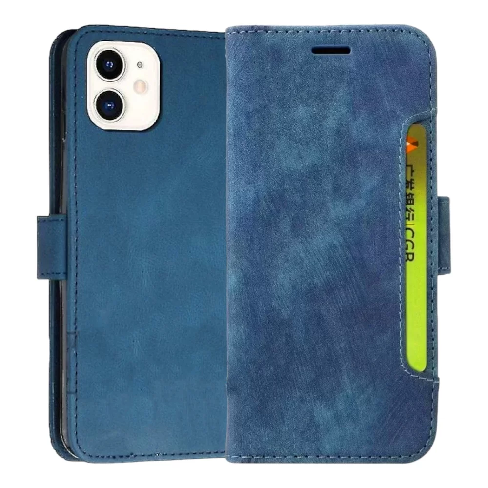 iPhone 12 Cubic Skin Feel Flip Basic Book Cover