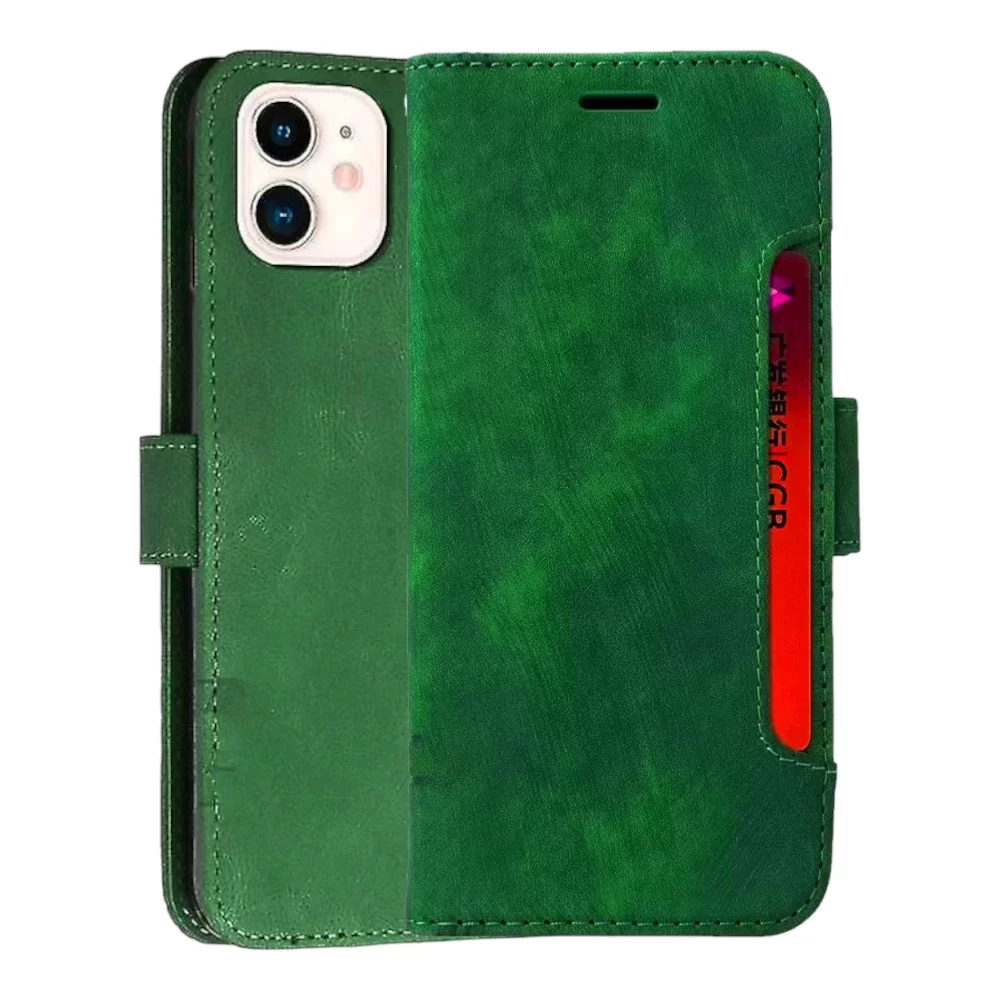 iPhone 12 Cubic Skin Feel Flip Basic Book Cover