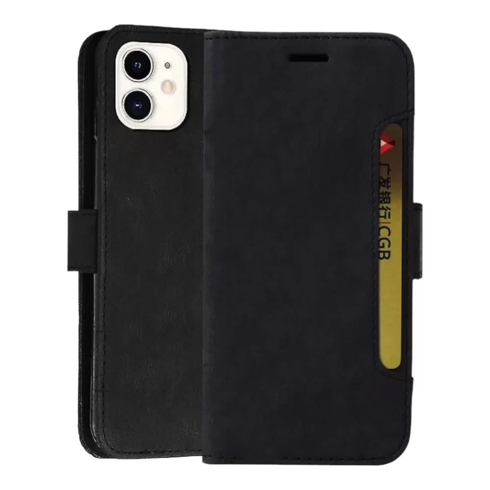 iPhone 12 Cubic Skin Feel Flip Basic Book Cover