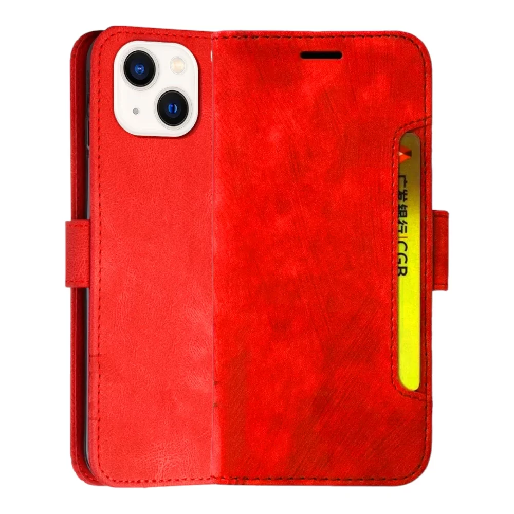 iPhone 14 Cubic Skin Feel Flip Basic Book Cover