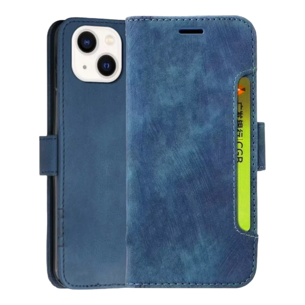 iPhone 13 Mini Cubic Skin Feel Flip Basic Book Cover