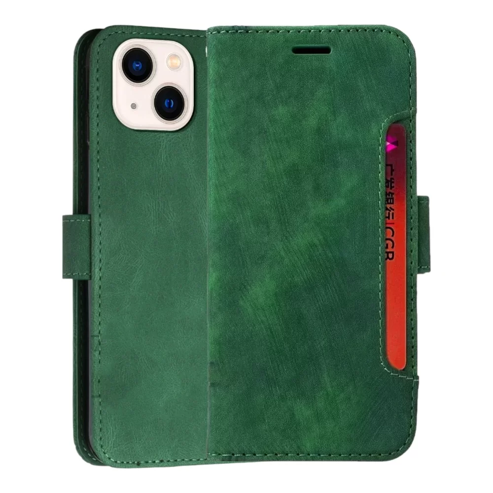 iPhone 15 Cubic Skin Feel Flip Basic Book Cover