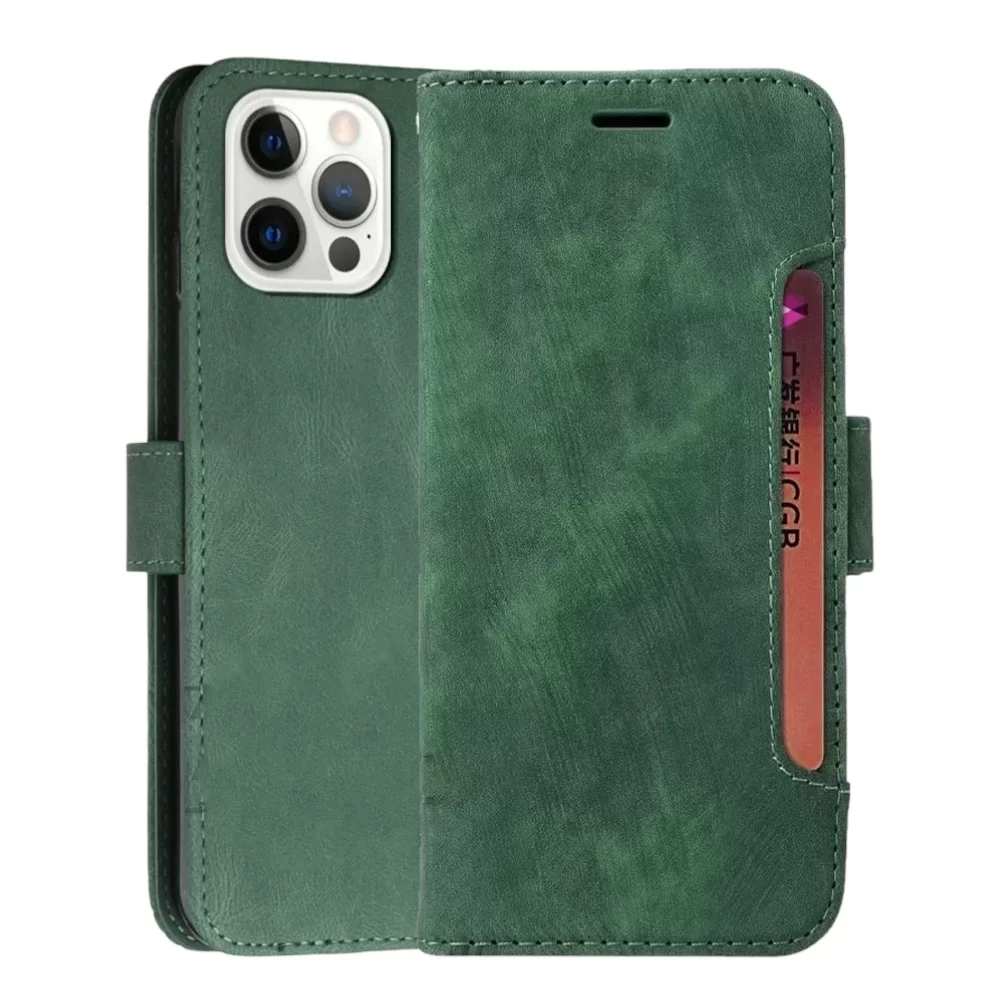 iPhone 12 Pro Max Cubic Skin Feel Flip Basic book Cover