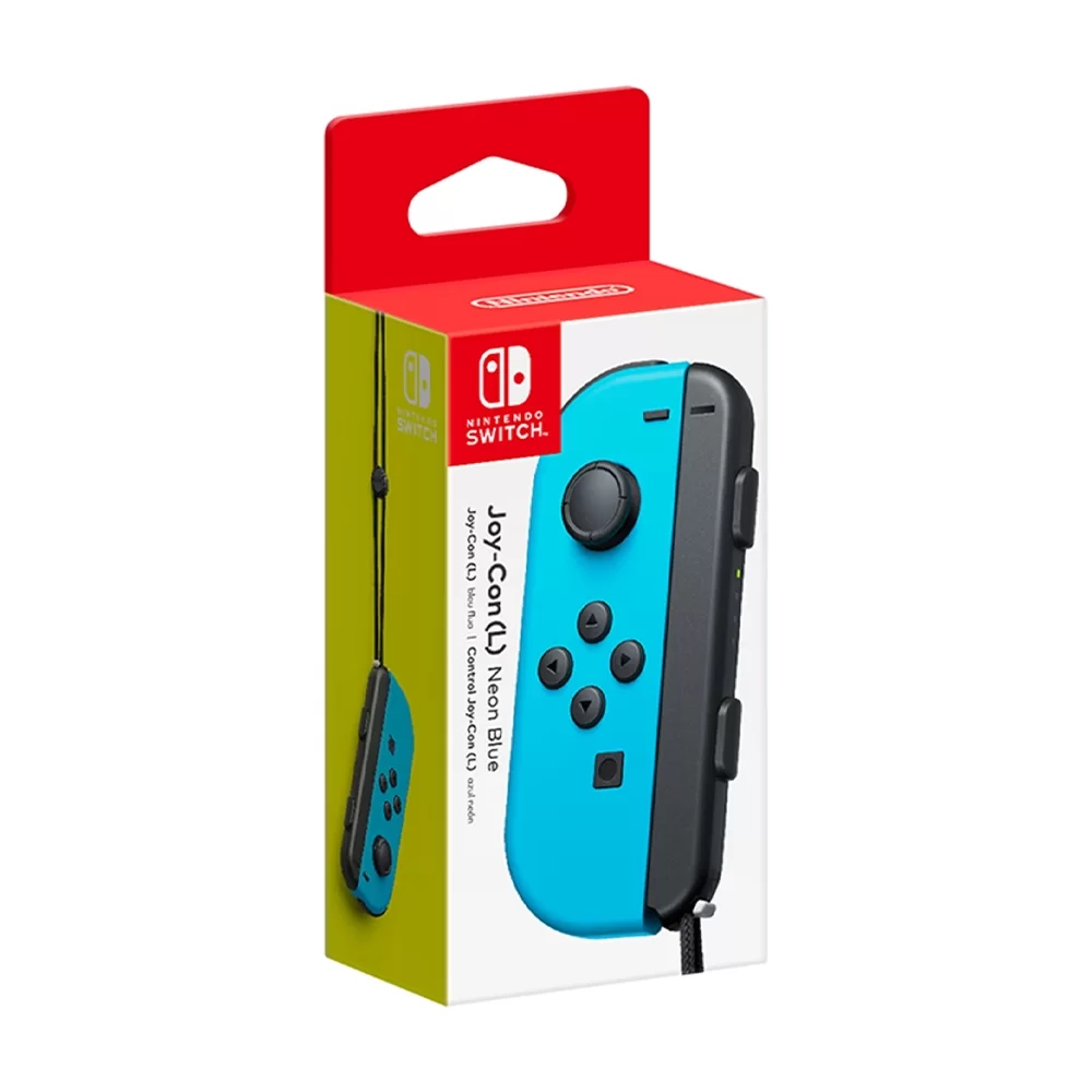 Nintendo Official Switch - Joy-Con Controller (L) - Neon Blue