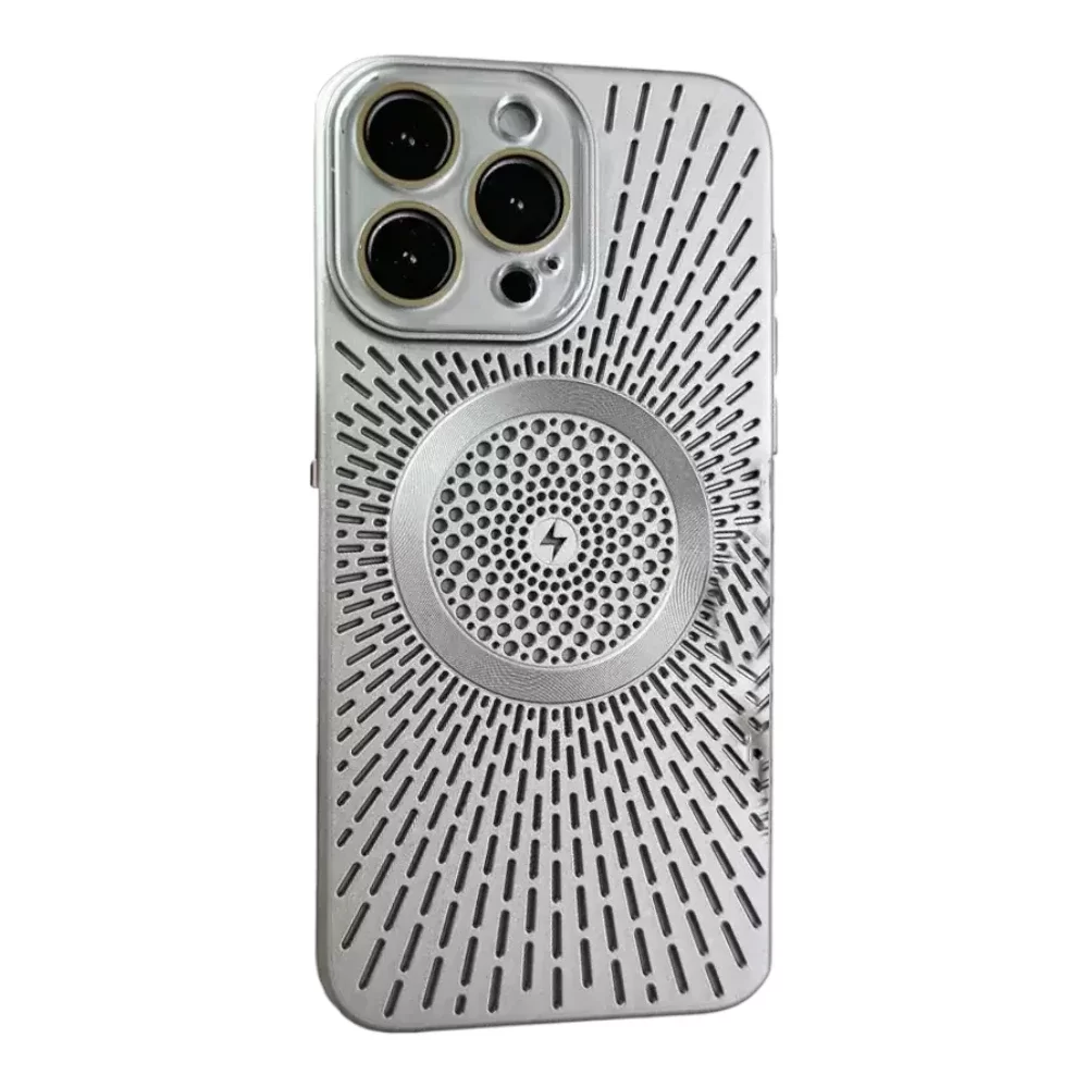 iPhone 15 Pro Max Magnetic Suction Case with Lens Film & Frosted Finish