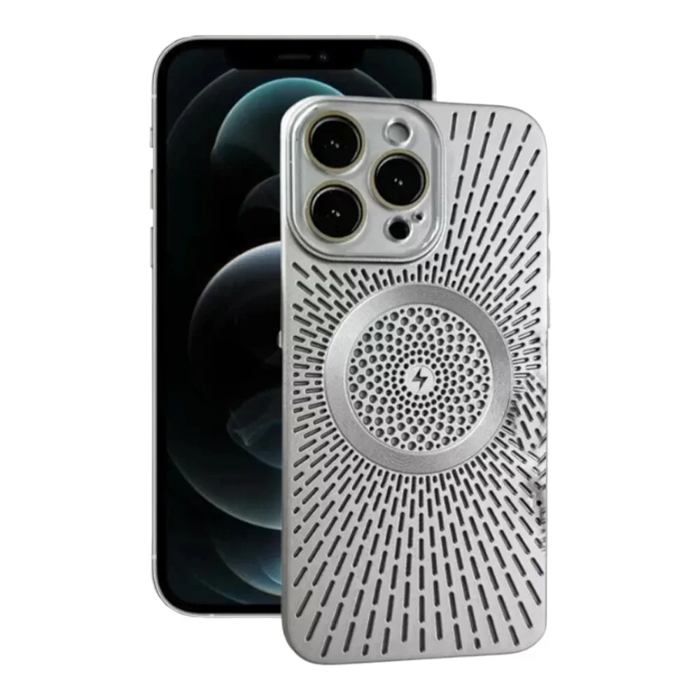 iPhone 14 Pro Max Magnetic Suction Case with Lens Film & Frosted Finish