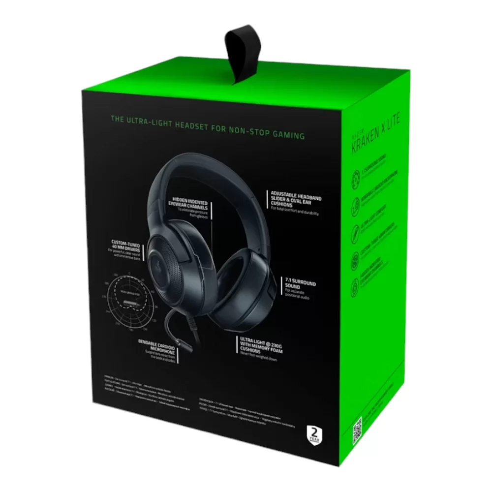 Razer Kraken X Lite: Lightweight Gaming Headset RZ04-02950100-R381