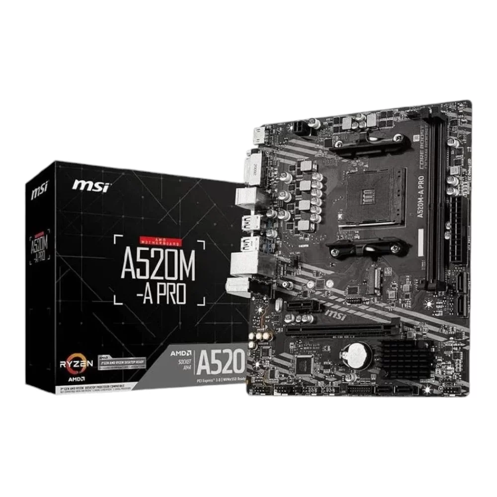 MSI A520M-A PRO AMD AM4 microATX Motherboard