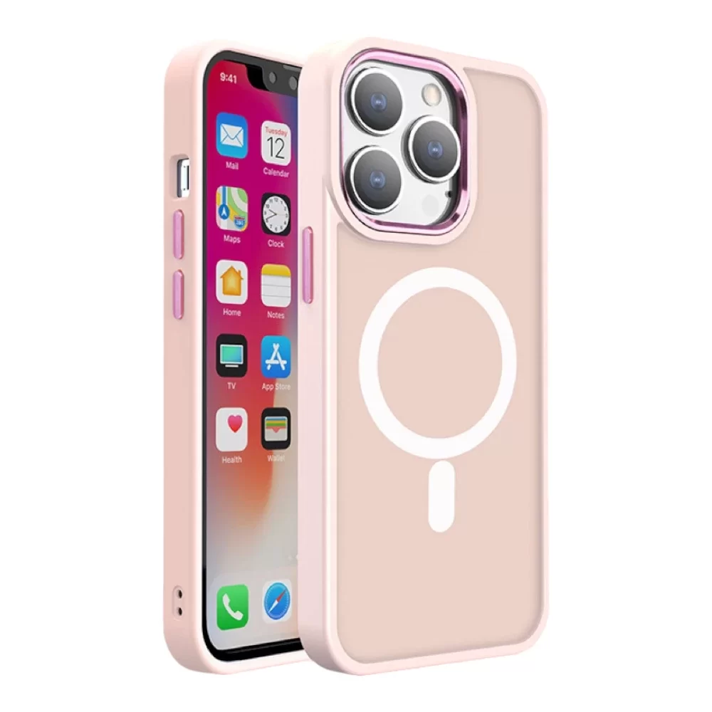 Metal Camera Circle Clear Case for iPhone 16 Pro