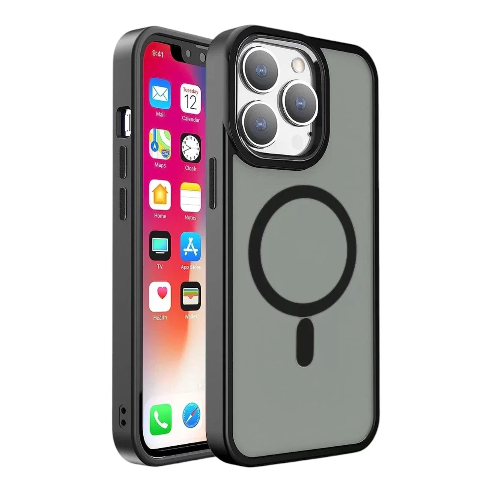 Metal Camera Circle Clear Case for iPhone 16 Pro