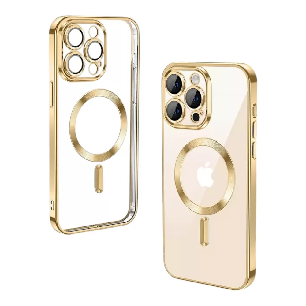 Magnetic Case with Metal Ring for iPhone 16 Pro